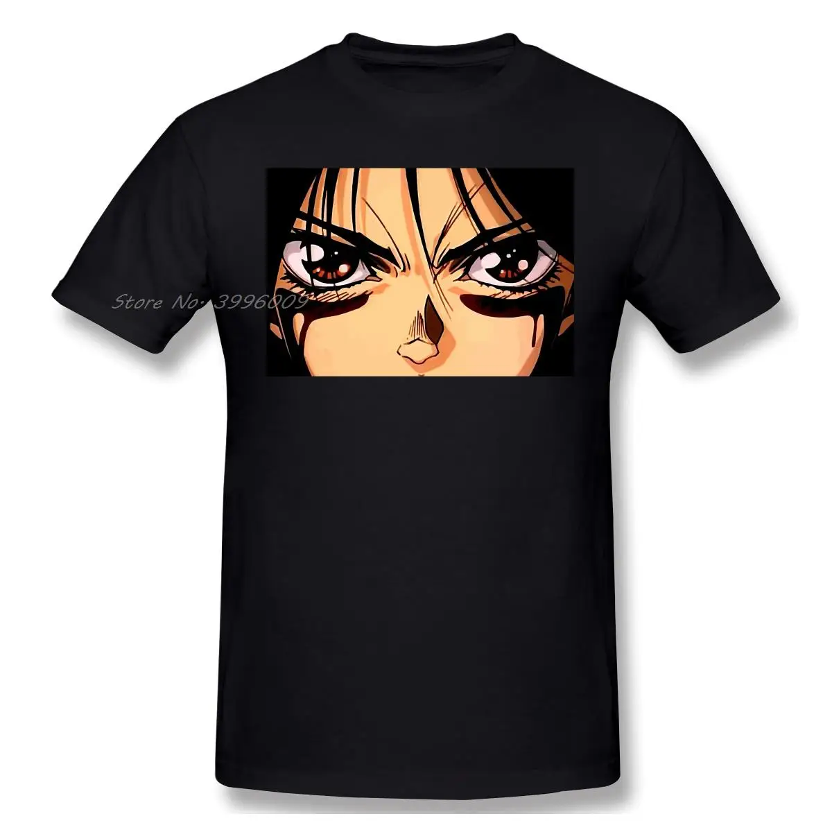 

Copie De Gunnm Gally Print Cotton T-Shirt Alita Battle Angel Manga Artist Men Fashion Streetwear