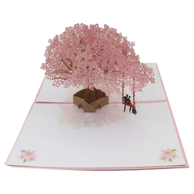 

Cherry Creative 3D Greeting Card Paper Cutting Hollow Valentine's Day Qixi Blessing