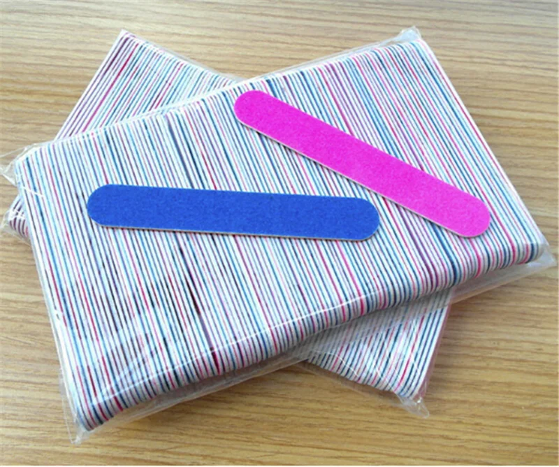 Двухсторонние пилочки для ногтей одноразовые маникюрные инструменты