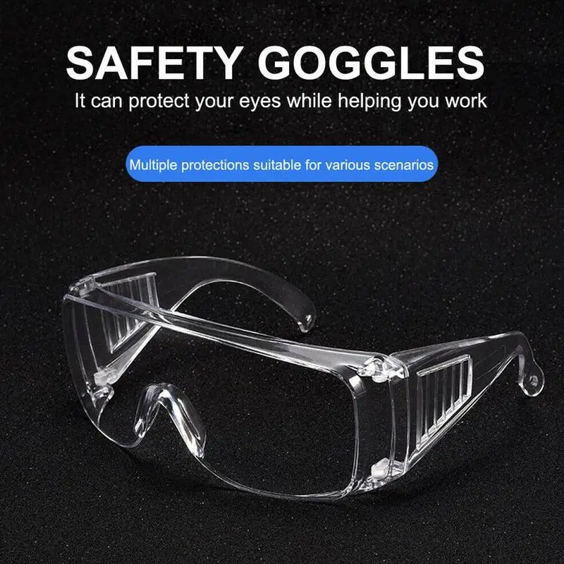 

1Pcs Safety Glasses Transparent Dust-proof anti glasses Anti-wind glasses outdoor work D7M7