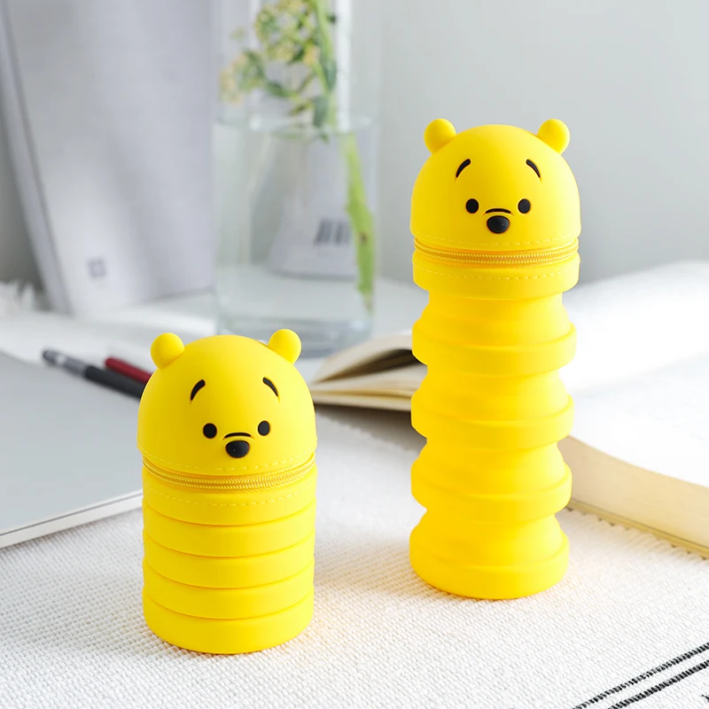 Kawaii, телескопический держатель для макияжа, ручка, сумка, канцелярские принадлежности, подарок, силиконовый красивый чехол, держатель для распечатки кистей, сумка для Wonman