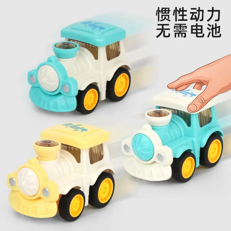 

Children mini inertia train boy locomotive toy set cute pocket kids car inertial cartoon car