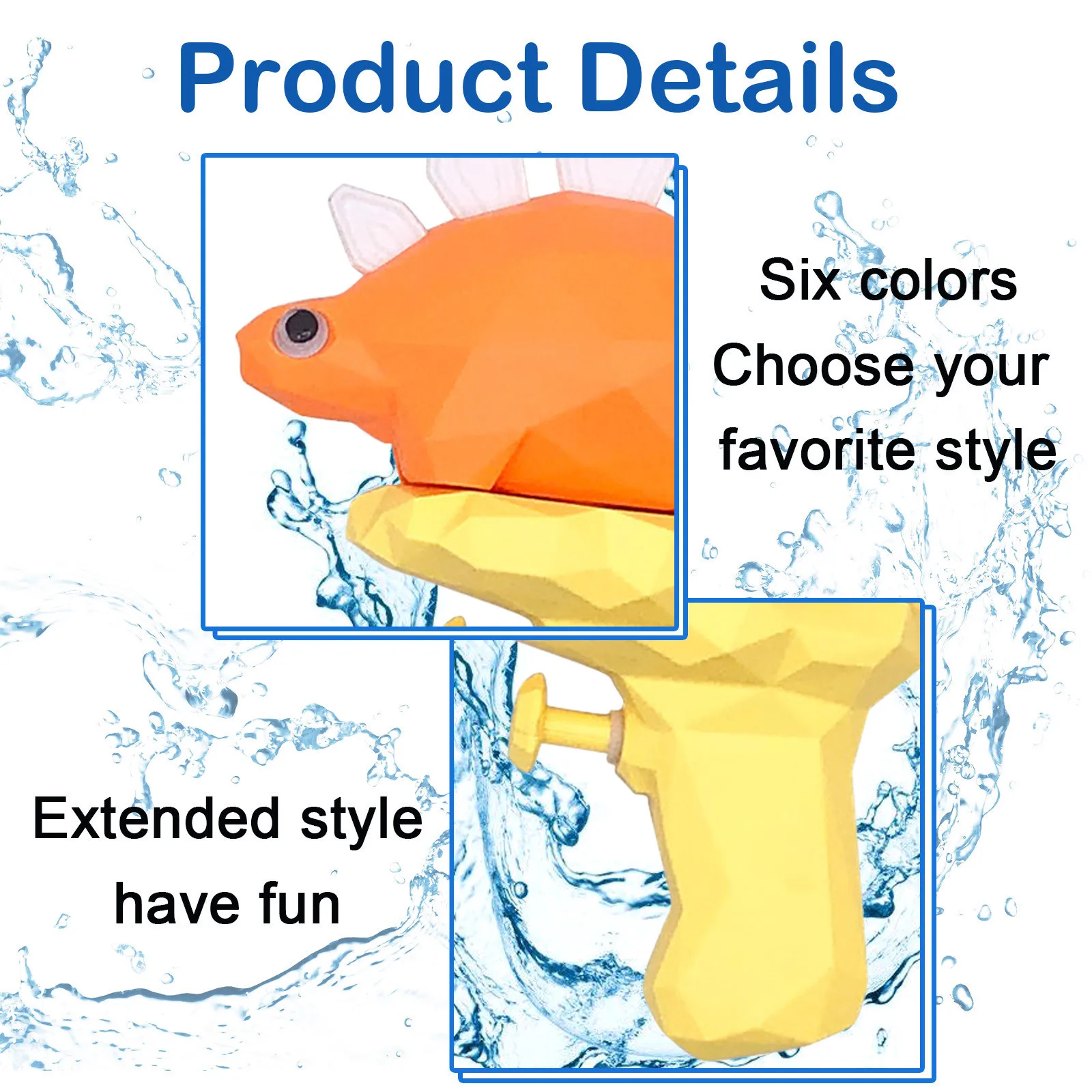

Dinosaur Water Guns Toys Kids Squirt Gun For Child Outdoor Summer Beach Swimming Pool Blaster Gun Portable Creative Water War