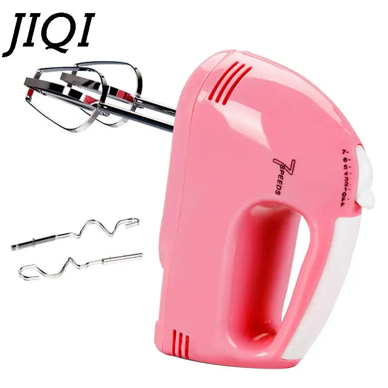 JIQI 220V Работает Мини Крем Майонез Frother пить молоко ручной миксер Электрический Еда