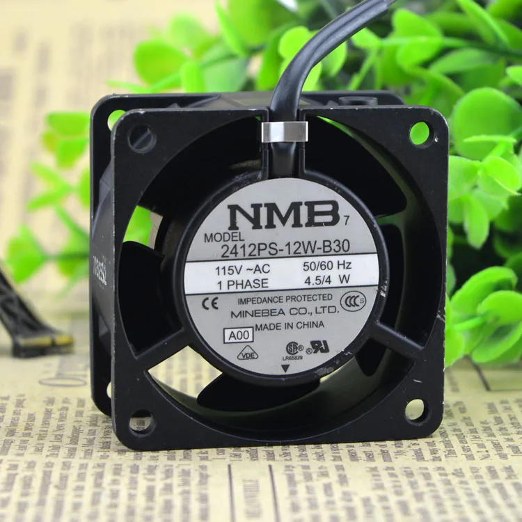 

Brand new original 6CM 115V axial fan chassis/cabinet fan high temperature resistance 2412PS-12W-B30 4.5W