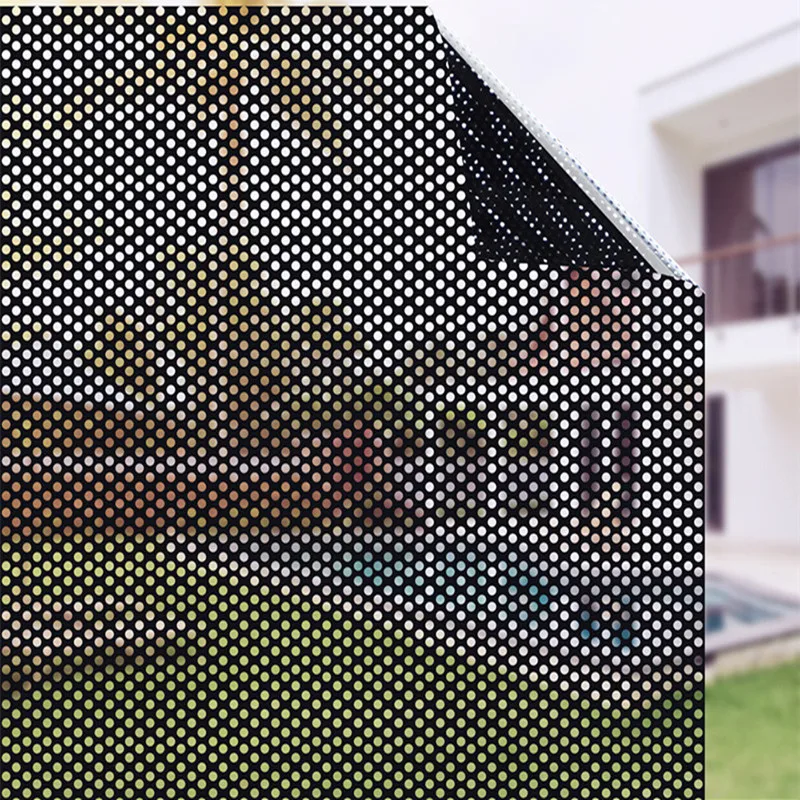 Стеклянная плёнка с черным сетчатым рисунком 60x200 см|Декоративные пленки| |