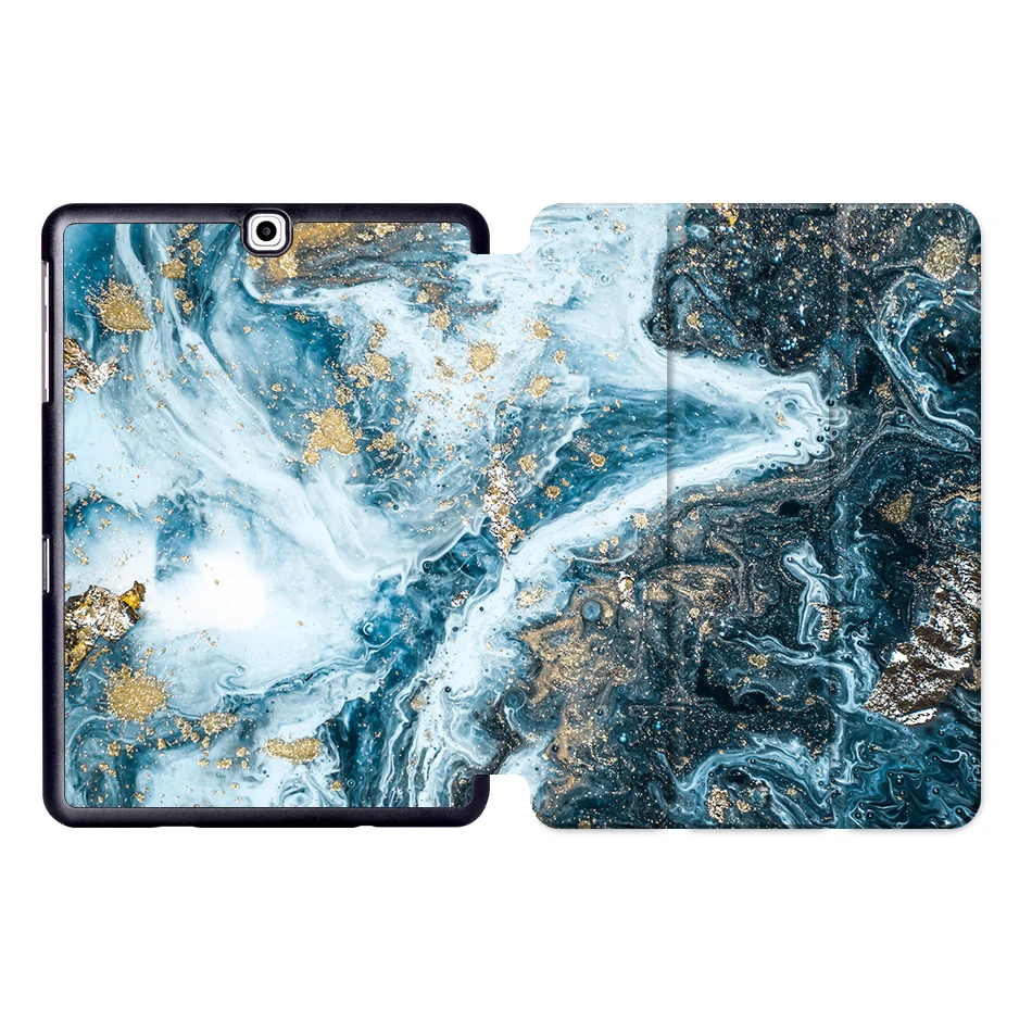 SS14 MTT мрамор из искусственной кожи чехол для samsung Galaxy Tab S2 9,7 ''SM-T810 T815 T813 T819 Флип Стенд Смарт чехол для планшета Авто Режим сна/пробуждения - Цвет: SS14