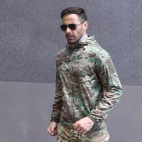 outdoor hunting clothes tactical hooded camping jacket camouflage jungle clothing coats fishing hunting tactical windbreaker