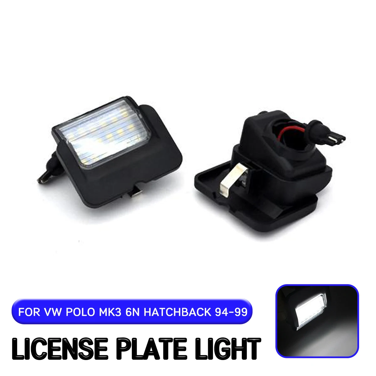 

Светодиодная лампа для номерного знака для VW Polo MK3 6N Hatchback 1994 1995 1996 1997 1998 1999, 2 шт.