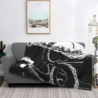 Kraken Rules The Sea Blankets Coral Fleece Plush the Rise of Great Cthulhu Super Warm Throw Blanket for Bedroom Sofa Bed Rug