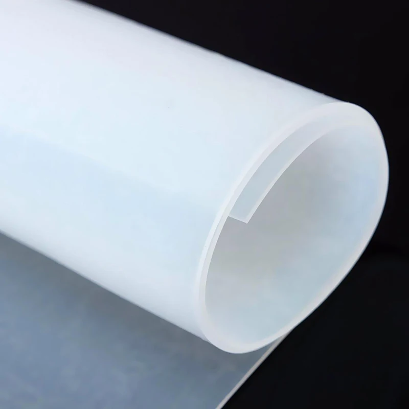 1pcs 500*500mm Silicone Rubber Sheet 1mm Thickness Heat-resistant Plate Translucent Mat