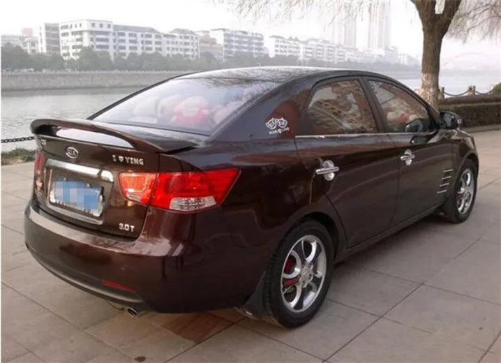 Для KIA FORTE спойлер 2011-2013 K3 с светильник высокого качества ABS Материал заднее крыло