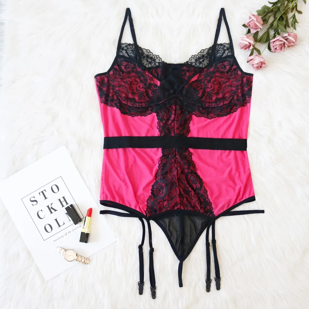 Женское сексуальное нижнее белье костюмы 5XL эротическое нижнее белье Babydoll Ночное белье сексуальное кружевное Прозрачное нижнее белье женское