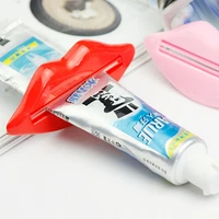 1pcs sexy hot lip toothpaste tube squeezer dispenser easy holder cartoon dispenser cream squeezer home bathroom supplies