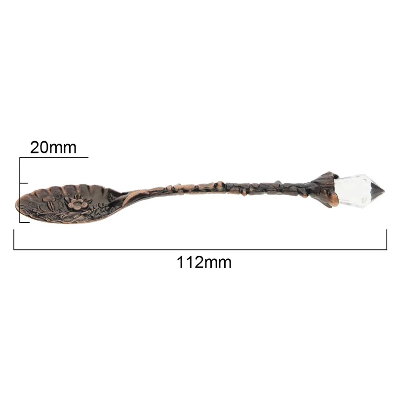 Crystal Head Pattern Coffee Spoon Kitchen Dining & Bar Vintage For Camping Picnic |