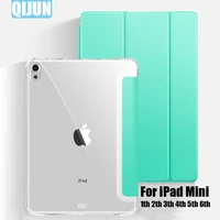 tablet case for apple ipad mini 1 2 3 4 5 6 th 7 9 8 3 2019 2021 leather smart sleep wake trifold stand solid cover bag funda