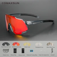 comaxsun polarized sports sunglasses with 5 interchangeable lenses mens womens cycling glasses running fishing sunglasses 2 sty