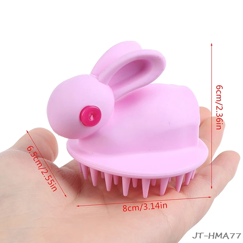 

Silicone Shampoo Hair Head Body Scalp Massage Brush Comb Bath Spa Massage Brush 1 Pcs