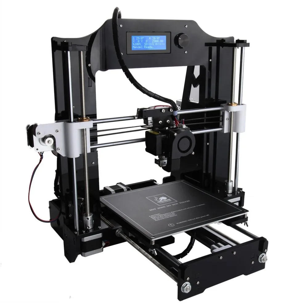 ЖК-экран дисплей 3d принтер машина большой печати размер DIY 3d принтер набор Профессиональная высокоточная печать США/ЕС штекер