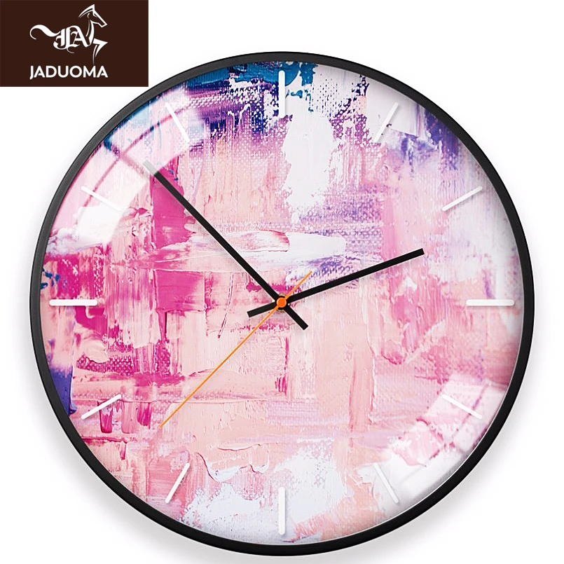 

JADUOMA 3D настенные часы абстрактные часы Тихий настенные часы для детской комнаты беззвучные кварцевые часы бесшумные механические настенны...
