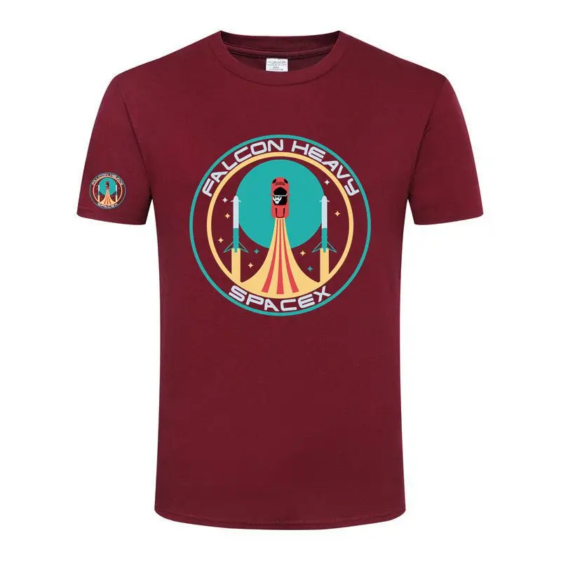 Футболка SpaceX для аэрокосмической промышленности Мужская футболка с рисунком