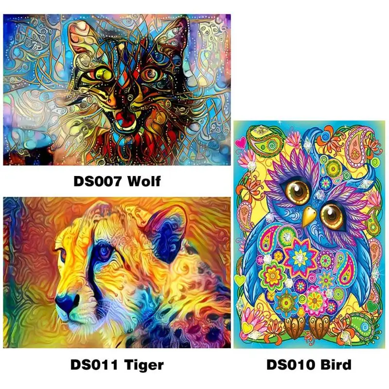 5D DIY Special-shaped Diamond Painting Animal Cross Stitch Embroidery Kit Wall Art Home Decor | Дом и сад
