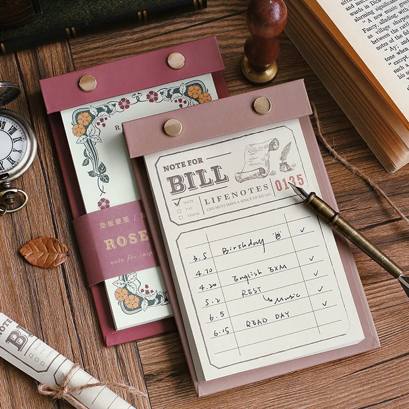 

6 шт./лот Ретро Серия простой материал для сообщений бумажная подложка блокнот для записей