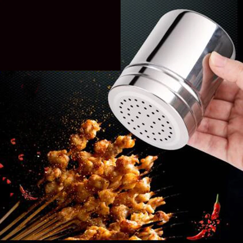 1 шт. нержавеющая сталь сахар для специй соль перец шейкер трав банка