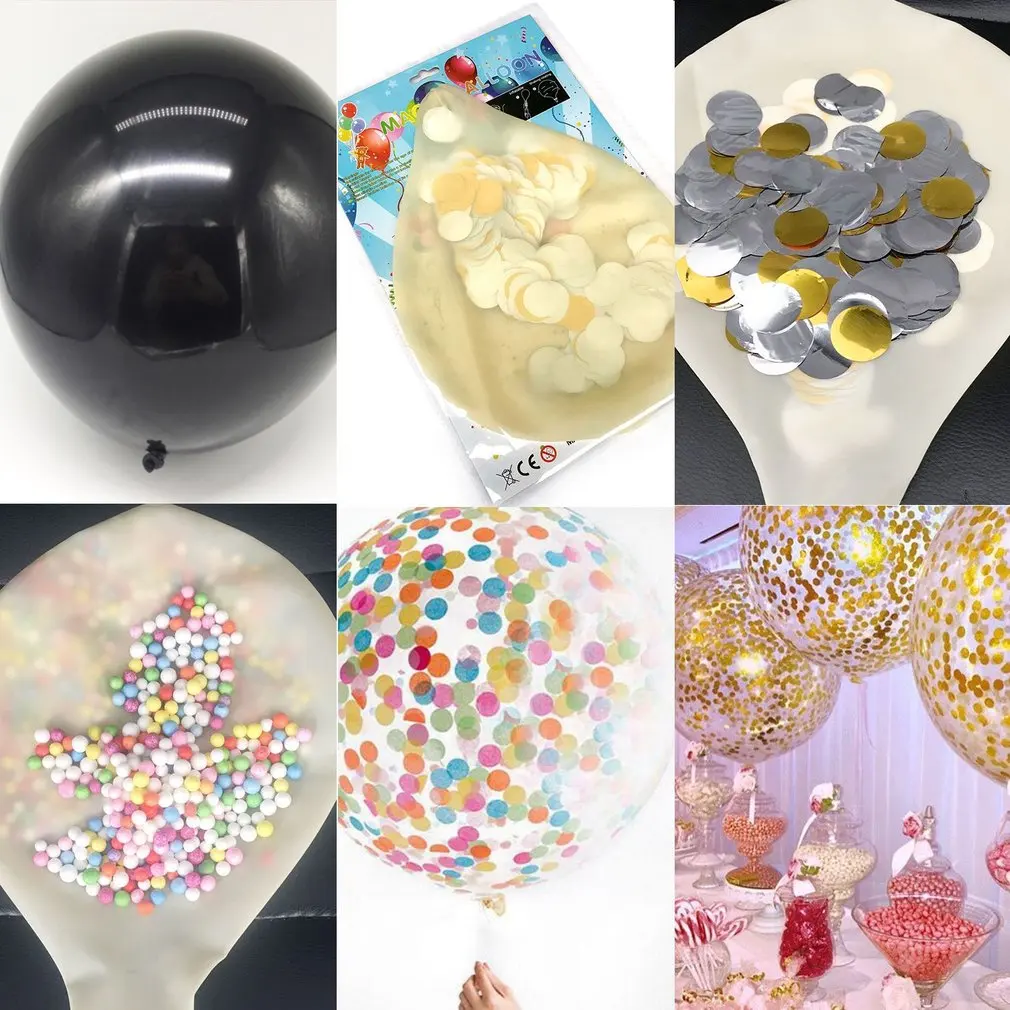 Очень большой круглый баллон с эмульсией 36 дюймов Алюминий фольга блестки