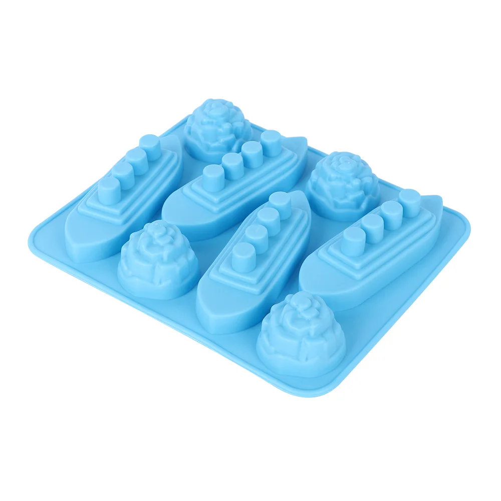 Creative Durable Kitchen Titanic Ice Cube Tray Silicone Pudding Cream Solid Color | Дом и сад