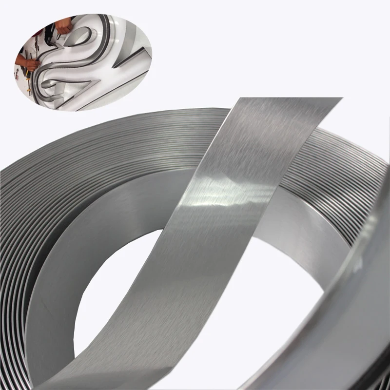 90 мм матовый серебристый Channelume светодиодные знаки буквы алюминиевая отделка