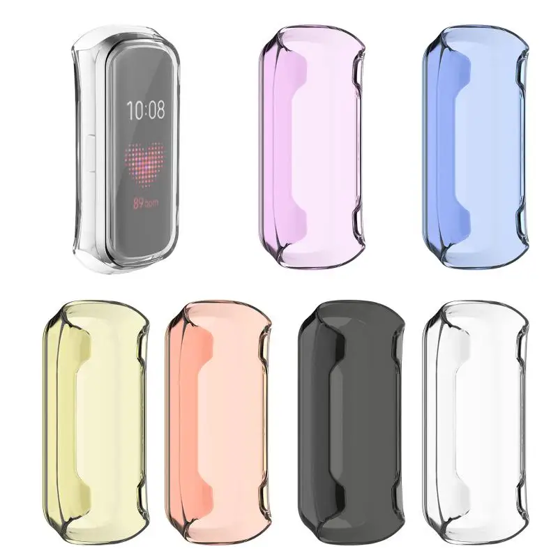 

1PC Soft TPU Protection Silicone Case Cover High Quality Clear Frame Protector For Samsung Galaxy Fit-e R375 Watch Accessories