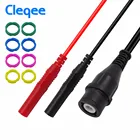 Высококачественный Cleqee P1206 BNC штекер к 4 мм прямым банановым штекерам коаксиальный кабель осциллограф испытательный провод 120 см