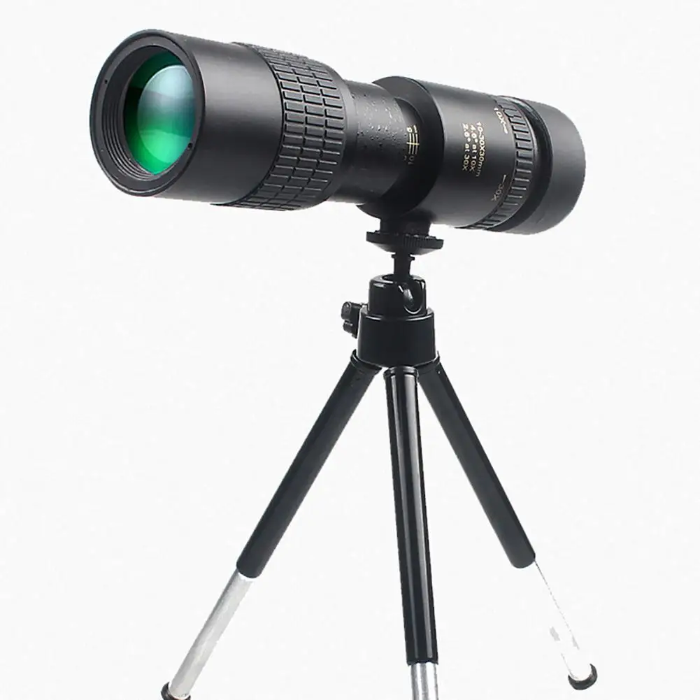 

10-100X30 Monocular Telescope Mobile Phone Camera HD High Bak4 Prism Waterproof Wide View Zoom Single-tube Mini Scope Telescope