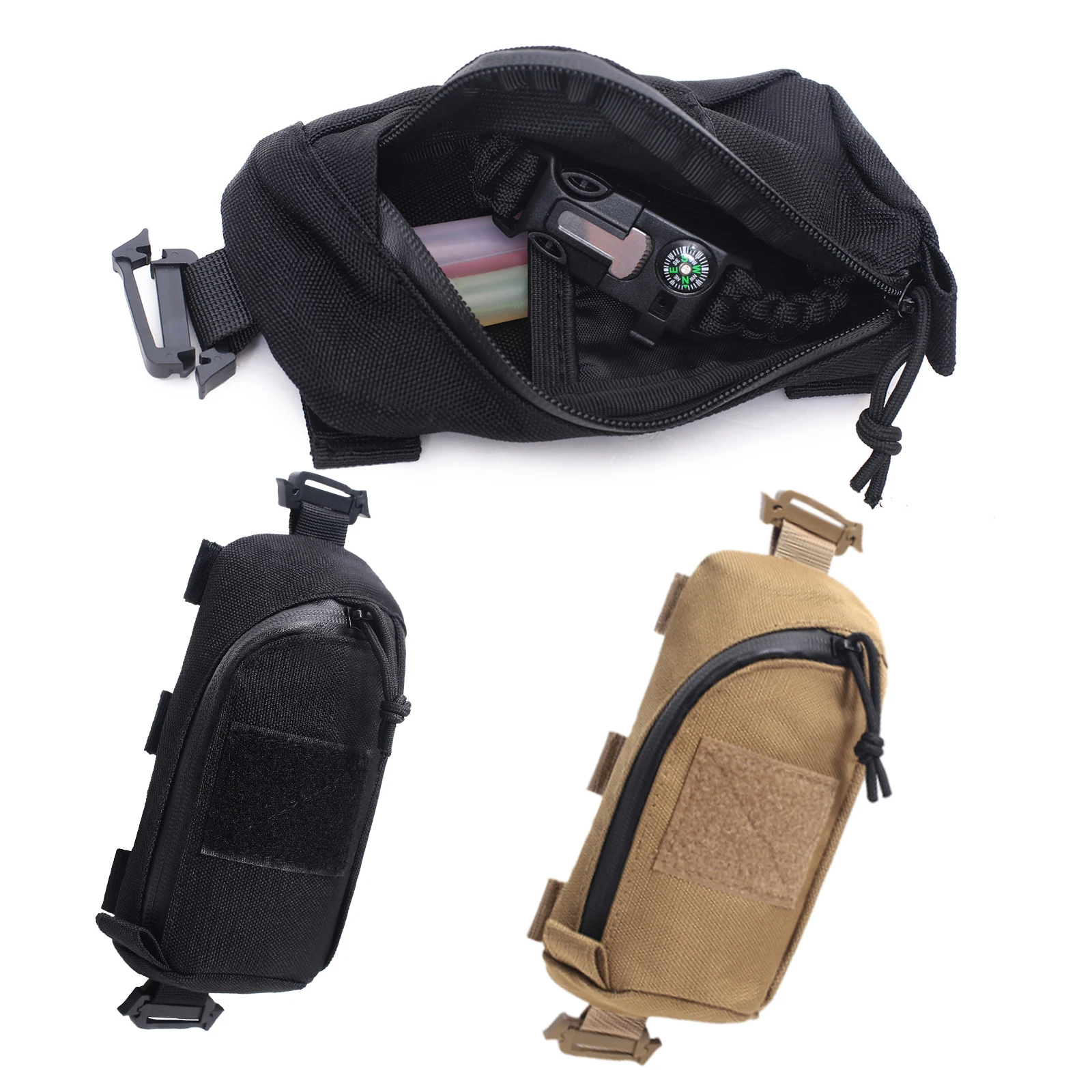 

Tactical Molle Pouch Military EDC Tool Bag Phone Pouch Hunting Accessory Bag Shoulder Strap Pack Compact Bag for Outdoor Sport