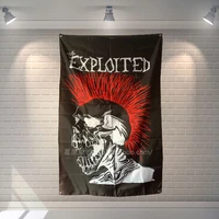 metal music ad rock music stickers famous band flag banner high quality canvas painting banquet music festival party decor a5
