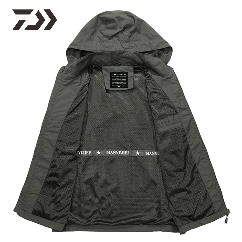 Куртка Daiwa Мужская одежда для рыбалки тонкая спортивная уличная дышащая