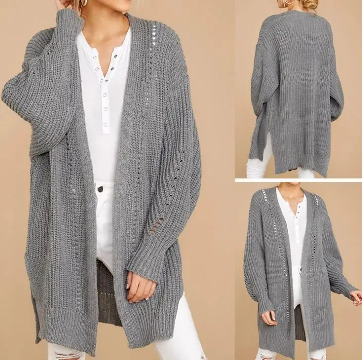 Женский свитер большого размера осень и зима 2019 новый женский длинный свободный