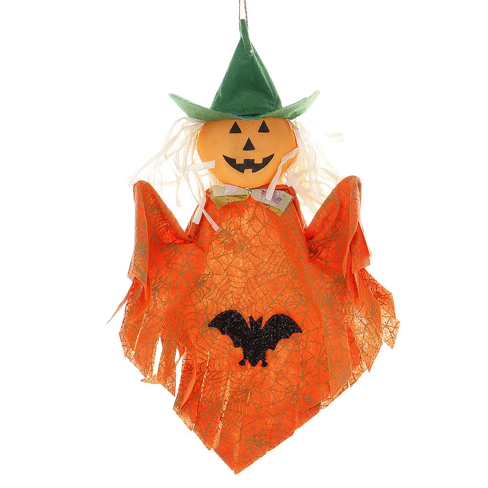 Игрушка Хэллоуин призрак Летающая ведьма испугаемая Тыква ткань соломенная