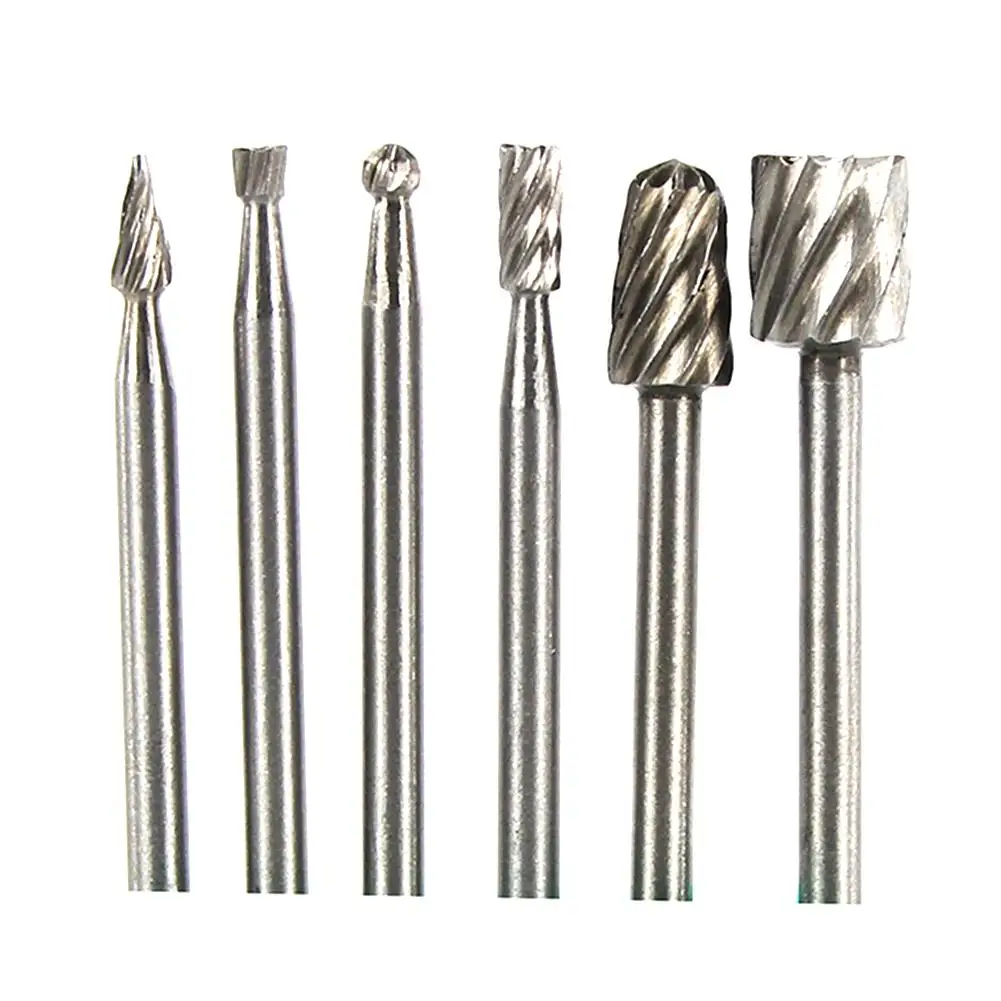 6 шт./компл. HSS мини вращаться на рифленой подошве файлов резьба фреза