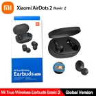 Оригинальные Bluetooth наушники Xiaomi Redmi Airdots 2 TWS, оригинальные беспроводные наушники-вкладыши Xiaomi True Wireless, базовые 2 Игровые наушники с автоматической связью