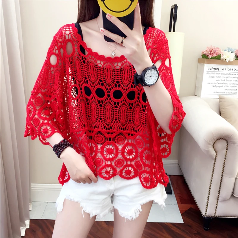 Блузка seoaf женская летняя с вырезом в Корейском стиле повседневная свободная