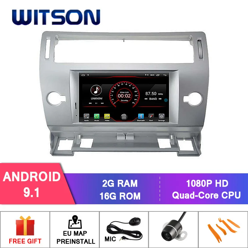 AC8227L Android 9.1 WITSON Android 9,0 ips HD экран для CITROEN C4 2004-2012 автомобильный DVD головное устройство 4 Гб ram+ 64 Гб FLASH 8 Восьмиядерный+ DVR/wifi+ DSP+ DAB+ OBD - Цвет: AC8227L Android 9.1