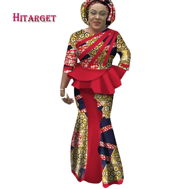 Hitarget 2020 Новые африканские Длинные Платья Для Женщин Дашики традиционный хлопок