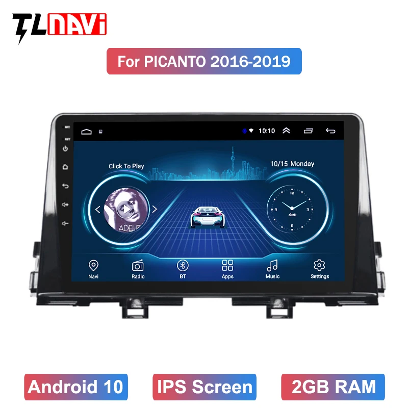 Android 10 для KIA PICANTO Morning 2016 2017 2018 2019 мультимедийный стерео DVD плеер автомобиля