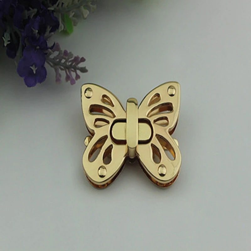 

Women Butterfly Metal DIY Clasp Turn Twist Lock for Handbag Shoulder Bag Purse 23GE