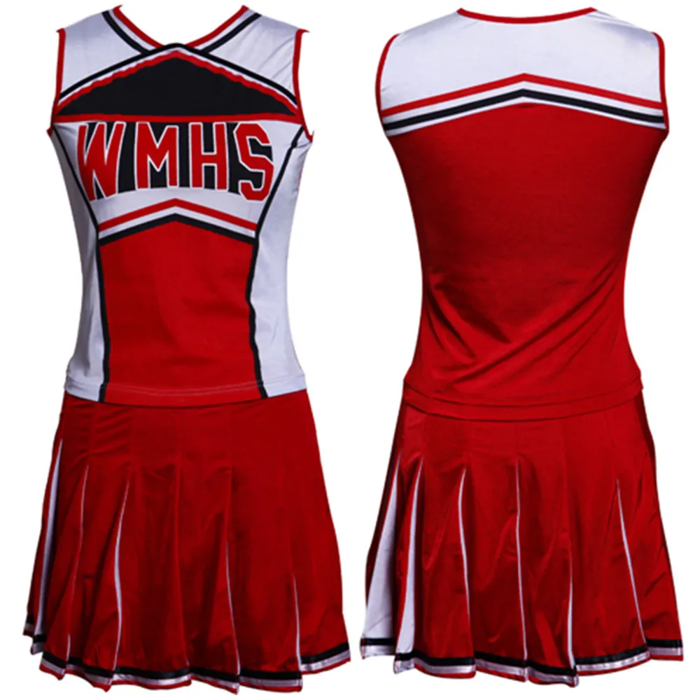 Сексуальная Женская одежда для чирлидинга Школьный костюм девочек нарядный