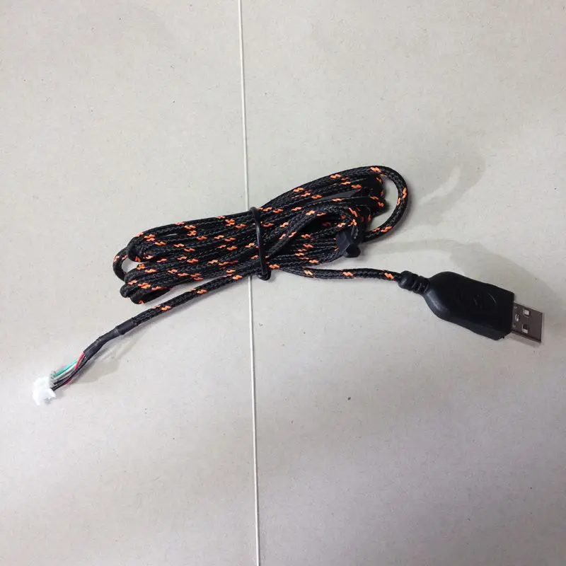 Новый нагревательный оранжевый usb-кабель для мыши, провод для мыши SteelSeries RAW KINZU Sensei XAI kana, универсальный 2 м в длину