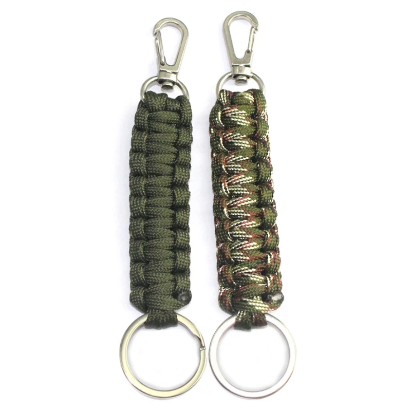 Outdoor Camping Parachute Cord Carabiner Swivel Buckle Emergency Survival Kit Key Chain Multifunctional Hiking EDC Tool Q55 | Спорт и