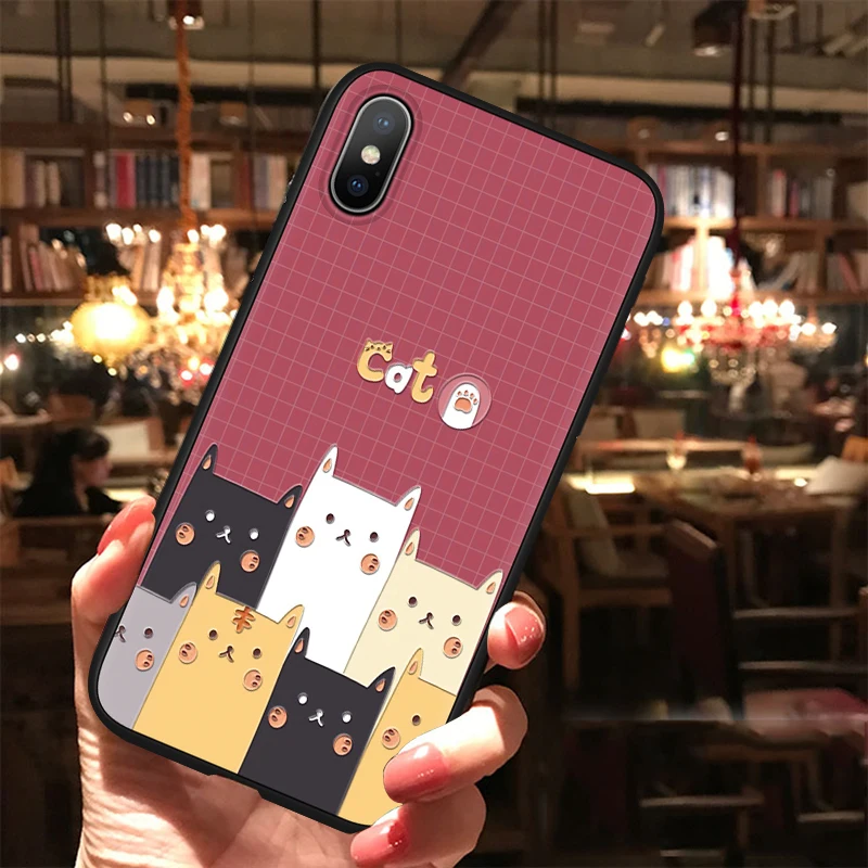 ТПУ 3D рельефная поверхность Чехлы для Xiaomi mi 9 6X8 A2 Lite A1 F1 чехол для Red mi K20 7A S2 5 Plus Note 4X 6A 4X 5A 5X6 7 Pro Чехол - Цвет: 7fangmao